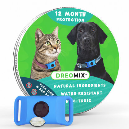 DreoCalm™ Natural Pet Protection Tag – Flea, Tick & Bug Defense