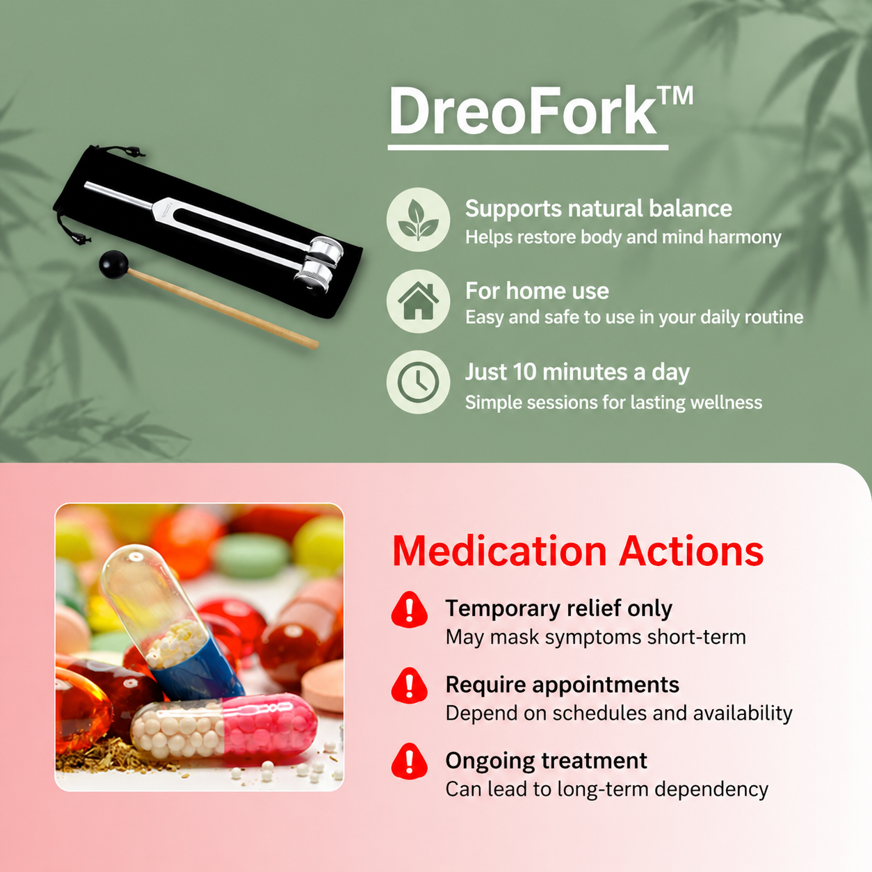 DreoFork™ | Natural 128Hz Sound Therapy Tool