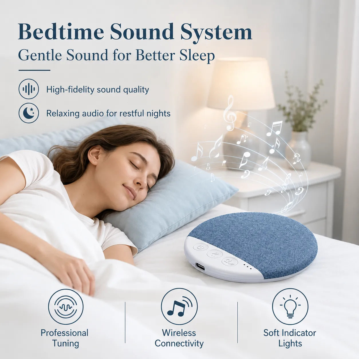 Dreomix PillowWave™ Pro – Ultra-Thin Bluetooth Pillow Speaker