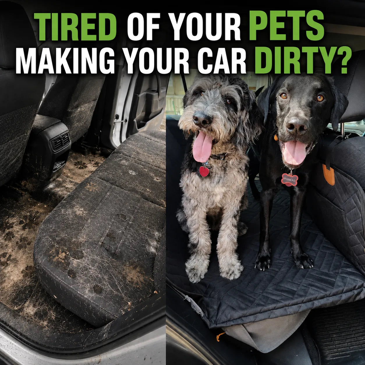 DreoRoam 2.0™ - Hard Bottom Dog Car Seat Protector