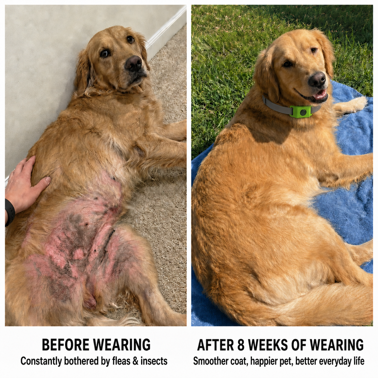 DreoCalm™ Natural Pet Protection Tag – Flea, Tick & Bug Defense