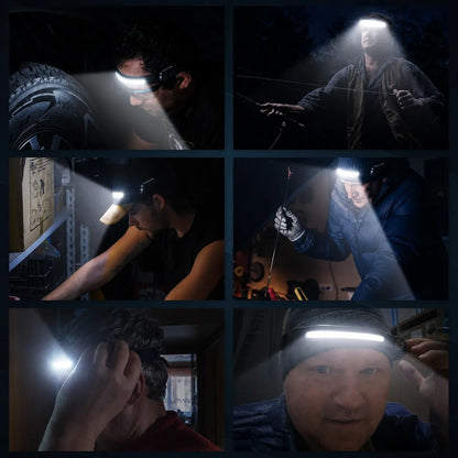 FlexBeam™ Pro – Rechargeable Wide-Beam Motion Sensor Headlamp
